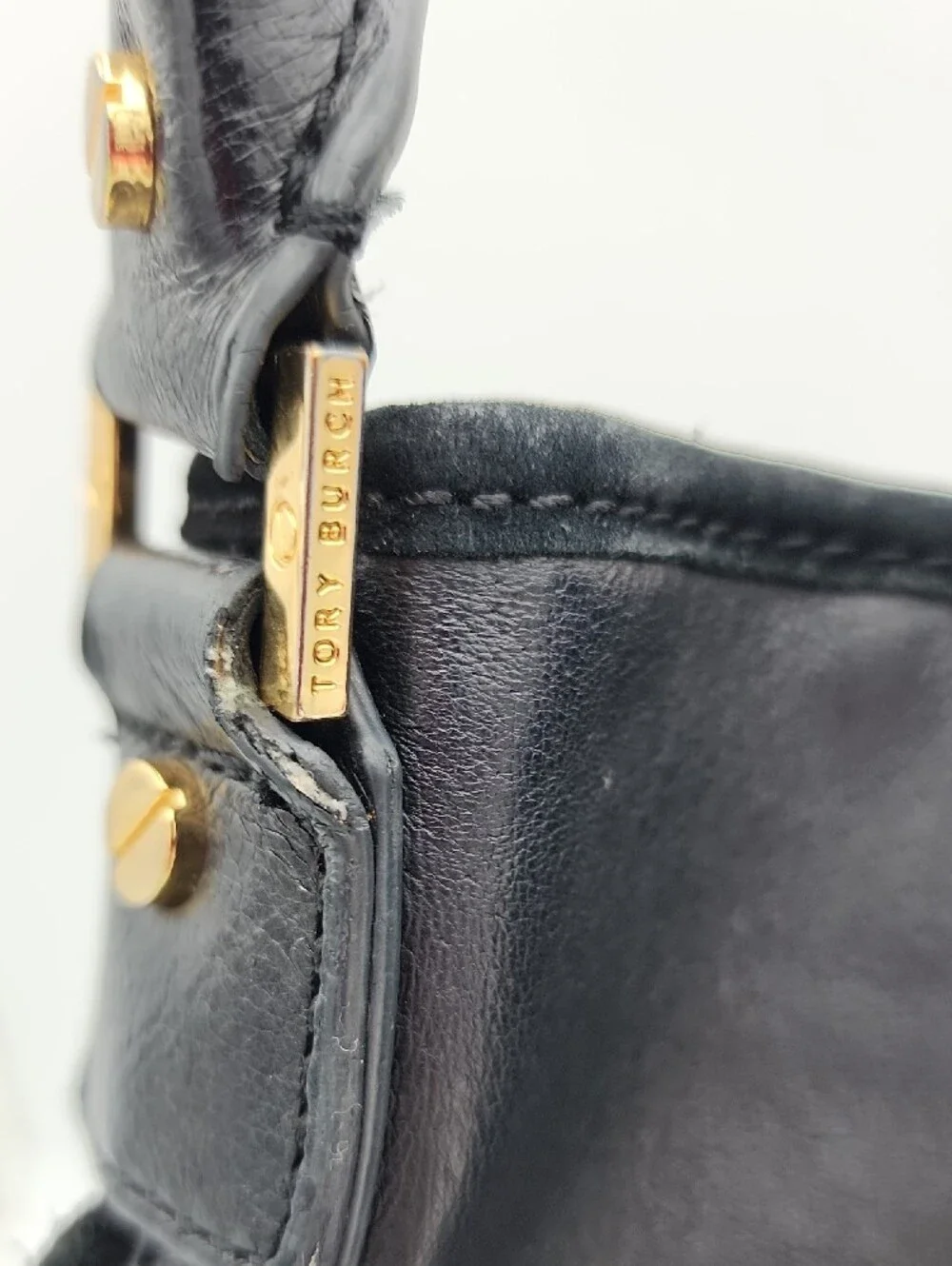 Tory Burch Black Fringe Leather Shoulder Bag With Cover Bag